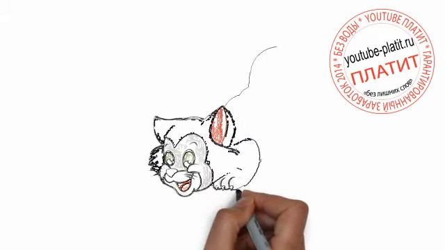 Нарисованные карандашом кошки Как быстро нарисовать красивого черного котенка поэтапно простым кар смотреть онлайн