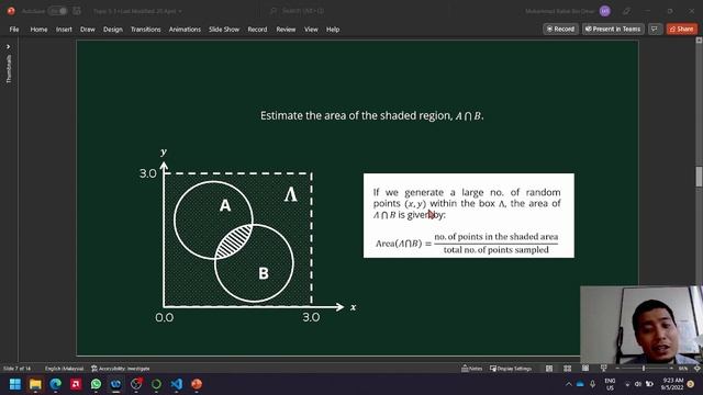 ZCE111 Lecture 5-1A: Random Sampling Part II (Monte Carlo Area Estimation) смотреть онлайн