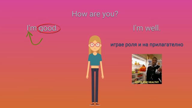How are you? - I'm good или I'm well. Как е правилно да отговорите смотреть онлайн