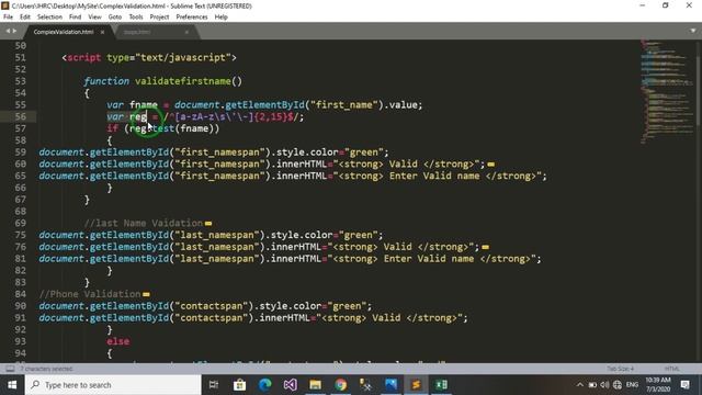 LEC # 23: How to create Complex HTML Form using JavaScript and add Validations. смотреть онлайн