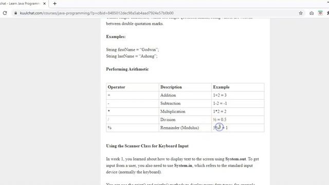 Java variable, constant, arithmetic operators & taking input from user смотреть онлайн