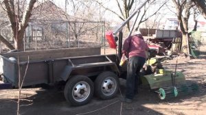 Мини кран для прицепа самодельный