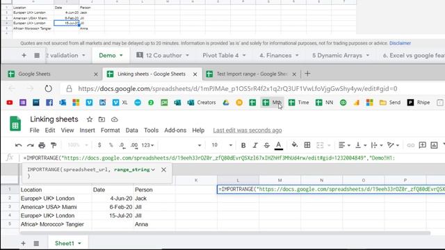 Link from another file in Google Sheets in 2 mins смотреть онлайн