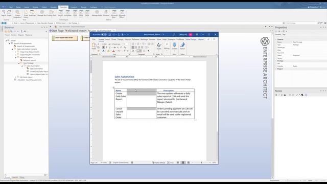 Enterprise Architect for Business Analysis - Import Requirements from Word and Excel смотреть онлайн