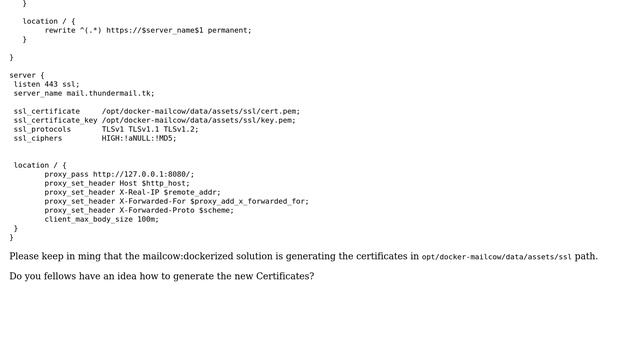 Docker Mailcow: How to renew the certificate when change domains on a setup with nginx as... смотреть онлайн