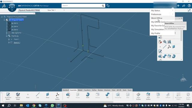 EP 2:Sketch Support in 3dexperience by Suraj» CATIA V5»3dexperience»Object Creation смотреть онлайн