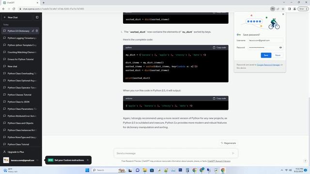 Python 25 dictionary 2 key sort смотреть онлайн