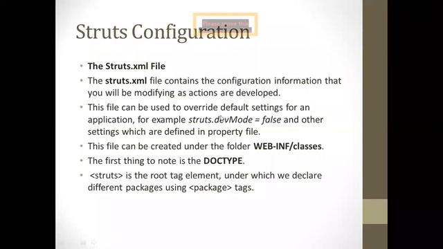 Struts: Overview, architecture, configuration files, actions, interceptors in Struts смотреть онлайн