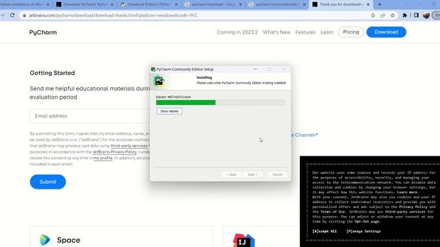 Complete Pycharm Installation | 2023 | Python IDE | Python Editor #trending #tech #python #youtube смотреть онлайн