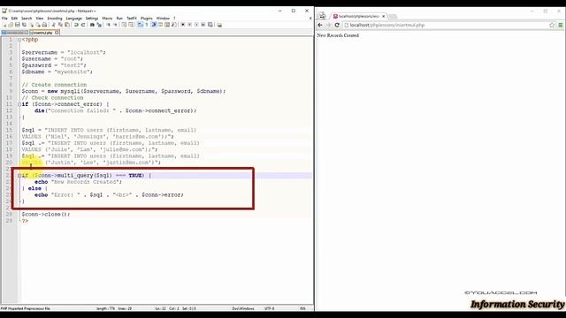 22. MySQL Insert Multiple Records смотреть онлайн