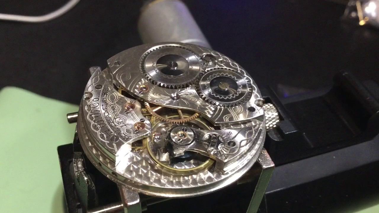 the Waltham 1894 model Colonial after balance staff replacing смотреть онлайн