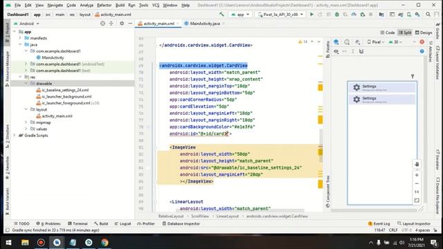 Android Dashboard/cardview/animation смотреть онлайн