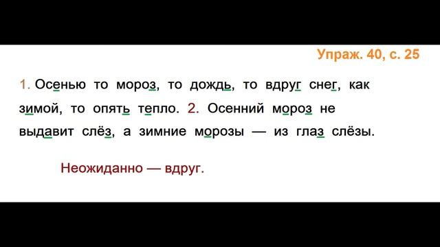 ГДЗ 2 класс Русский язык Учебник 2 часть Упражнение. 40 смотреть онлайн