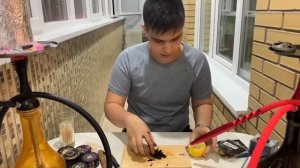 Забиваем кальян на лимоне. Как сделать чашу из лимона