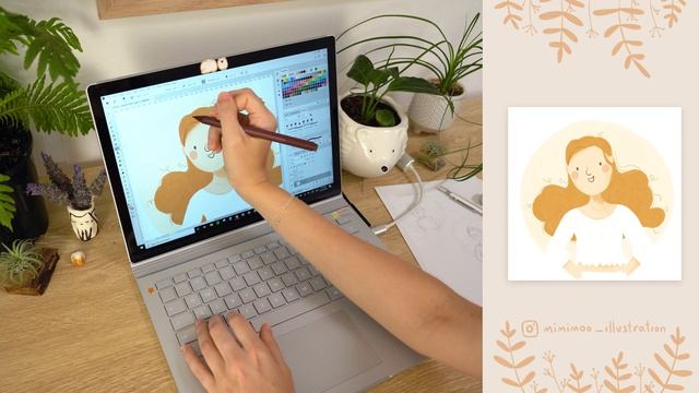 Drawing My Profile Picture | Timelapse Digital Portrait Drawing смотреть онлайн