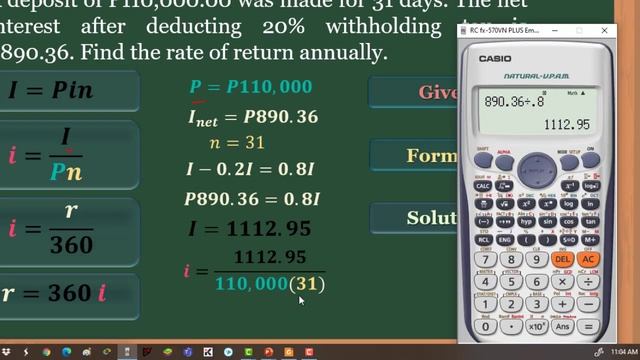 ? Economics Problem 02: Find the rate of return annually plus Simple Interest Lectures смотреть онлайн