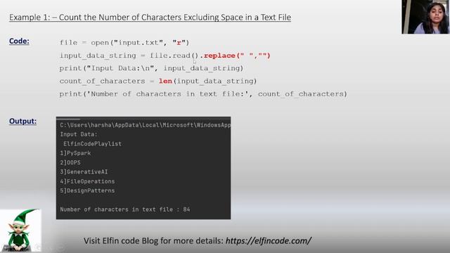 How to COUNT Characters present in a File Excluding Spaces Python File Handling Course For Beginner смотреть онлайн