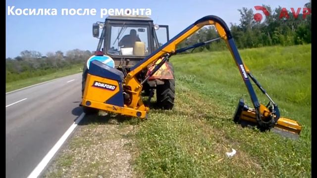 Капитальный ремонт манипуляторной косилки Bomford Hawk 5 4P