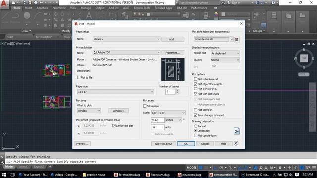 Printing PDF from AutoCad смотреть онлайн