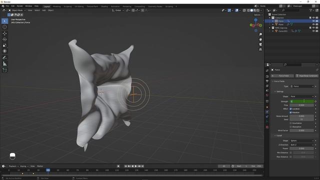 Dynamic Cloth Logo Animation in Blender 3D - Blender 3D Tutorial смотреть онлайн