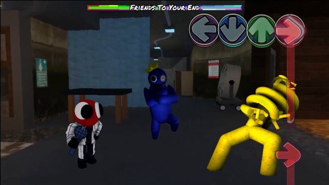 FNF Rainbow Friends ALL PHASES 🎶 Friends To Your End Song Friday Night Funkin Mod смотреть онлайн