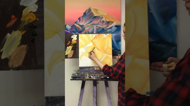 Мастер-класс "Цветок". Масло смотреть онлайн