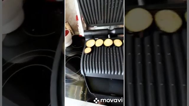 Электрогриль "Tefal". Баклажаны на электрогриле . смотреть онлайн
