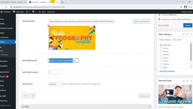 How To Add Ads To Your Videos On Viewtube - ViewTube WordPress Theme