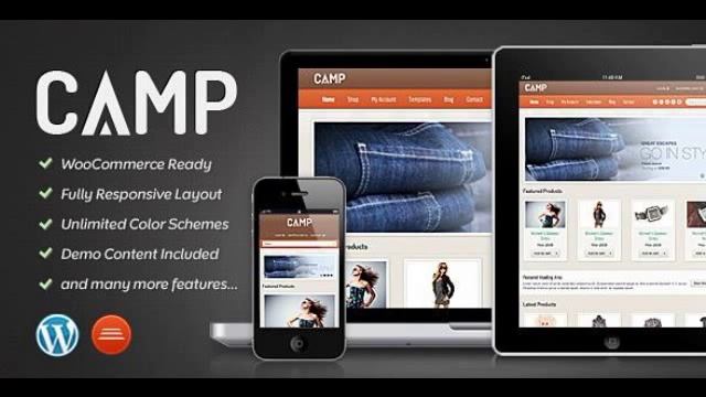 Preview Camp - Responsive eCommerce Theme WordPress eComme смотреть онлайн