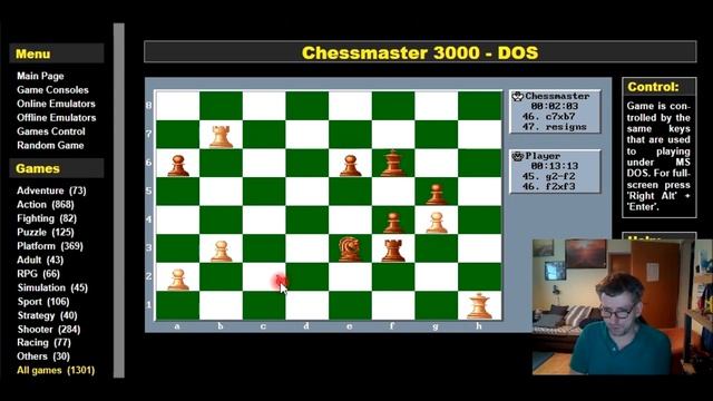 Chess Genius pro vs Chessmaster 3000 смотреть онлайн