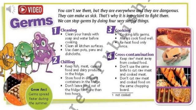 Excel. Grade 6. Lesson 49.Reading about germs смотреть онлайн