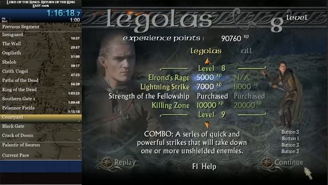Lotr: The Return of the King Easy 100% Speedrun (2:35:37) PC смотреть онлайн