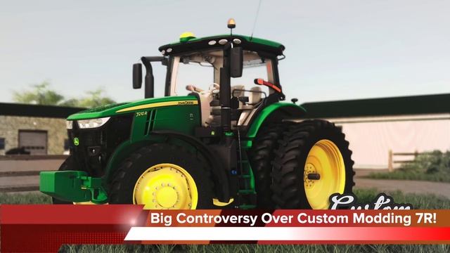 FARM SIM NEWS! Controversy Over A John Deere 7R Mod! (FS19) смотреть онлайн