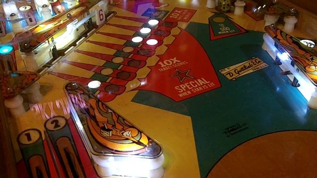 Sky Jump Gottlieb Pinball Gameplay 28,460 Score SkyJump EM 1974 Arcade смотреть онлайн