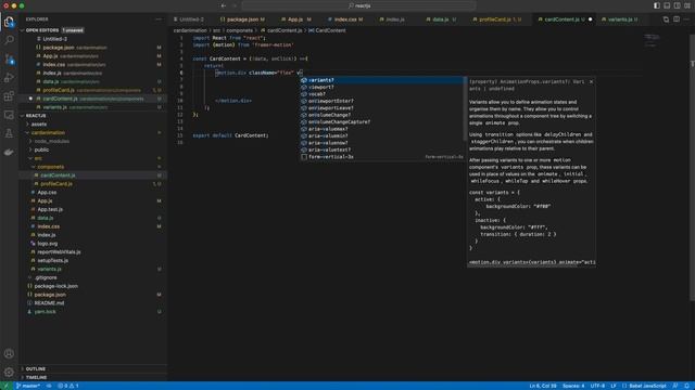 ? Card animation with react and framer motion - Devhubspot смотреть онлайн