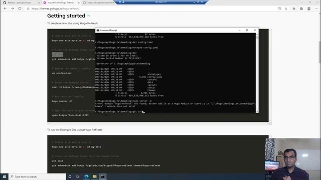 Creating our first Static Web Site using Hugo Themes смотреть онлайн