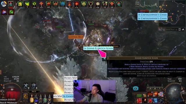 ⚡ POE 3.23 ⚡ KobeBlackMamba - Calmest player when picking up 2 x mirror смотреть онлайн