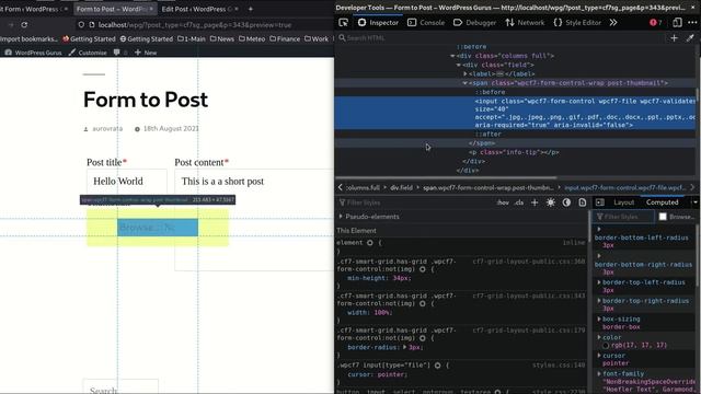 Saving CF7 form files to post featured images using the Post My CF7 Form WordPress plugin смотреть онлайн
