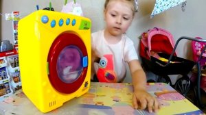 Стираем вещи Кукле Беби Бон  Евочка КАК МАМА Детская стиральная машина Видео для детей Doll Baby Bo
