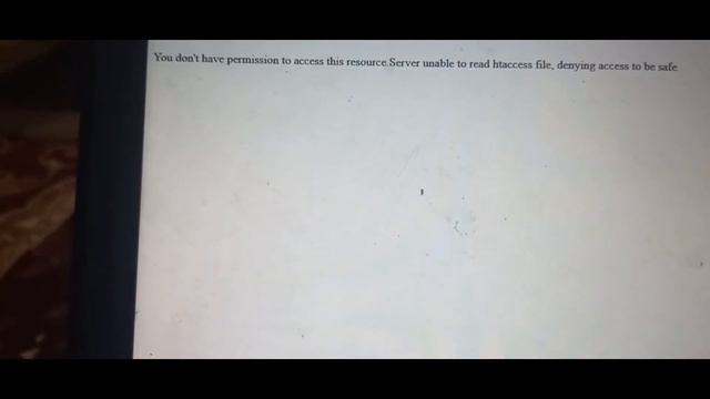 You Don't Permission to Access this resource Server unable to read htaccess file, denying access смотреть онлайн
