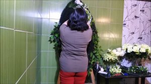 Мастер-класс: Ритуальный венок Элитный. Высота венка 150 см. Интернет-магазин: "Ветви рода"