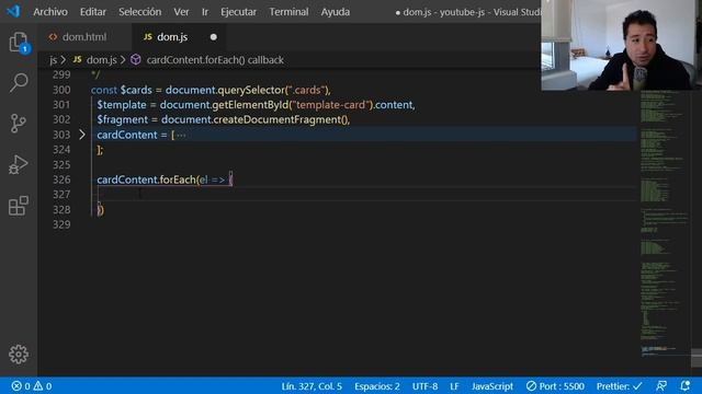 Curso JavaScript: 69. DOM: Templates HTML - #jonmircha смотреть онлайн