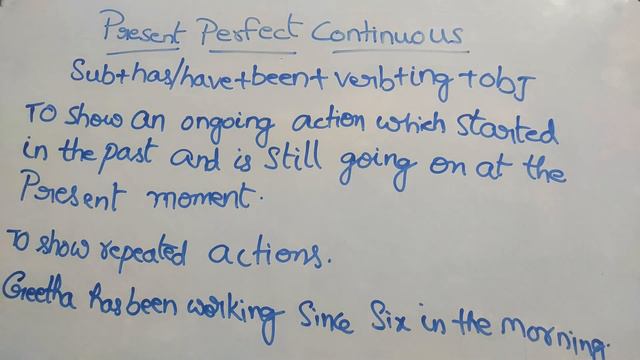 Present Perfect Continuous Learn English Grammar Tenses смотреть онлайн