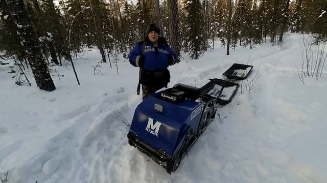 Мотобуксировщик "Мужик"-Отзыв после недели эксплуатации. смотреть онлайн