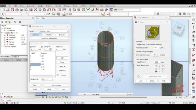 Modeling Silos (Circular and Rectangular) in Autodesk Robot | Part 5: Steel Design смотреть онлайн