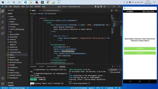 How to add vibration to a React Native? смотреть онлайн
