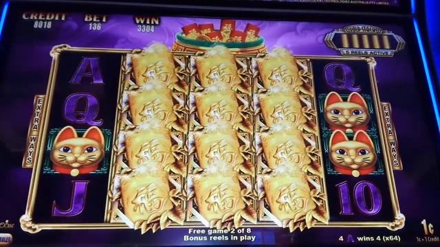 Bonus Win On PROSPERITY CATS Slot Machine Aristocrat Game - Ms.Kitty Slot Channel смотреть онлайн