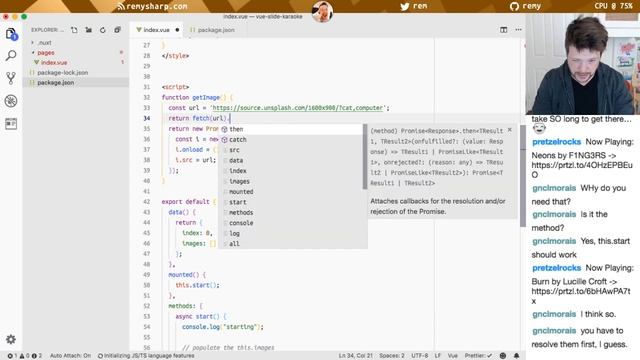 Live coding: slide show karaoke in vue.js. Final site is here: https://karaoke.isthe.link/ смотреть онлайн