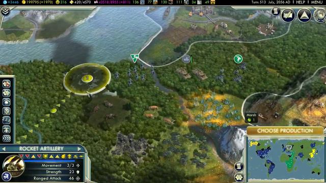 Civilization V Gameplay: USA vs. CHINA with WMD's смотреть онлайн