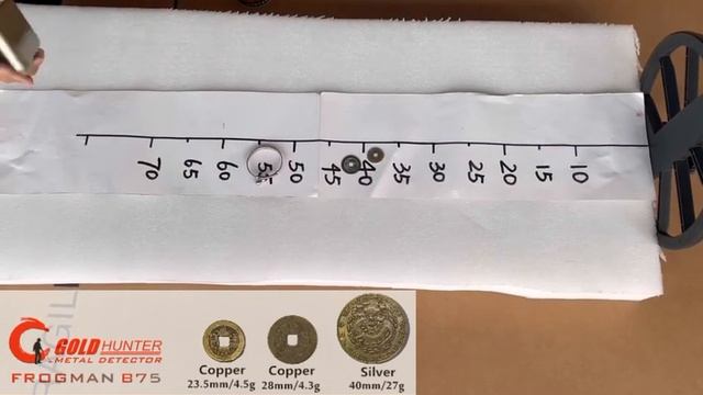 GOLD HUNTER B75 GOLD METAL DETECTOR TESTING - CL MODE